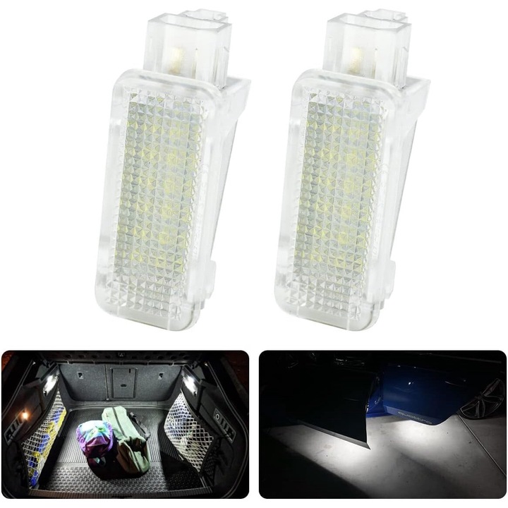 2 db-os belső lámpa készlet, Audi A3 A6 C6 C7 A4 B5 B6 B7 B8 A5 R8 TT Q5 Q7 Q3 A1 A8 S3, WV VW Golf 4/5/6, Scirocco 09-up VW Tiguan 08-up VW Touareg 03 -up, VW Passat / Jetta, SKODA Fabia, Octavia, Roomster, Superb, Yeti, PORSCHE