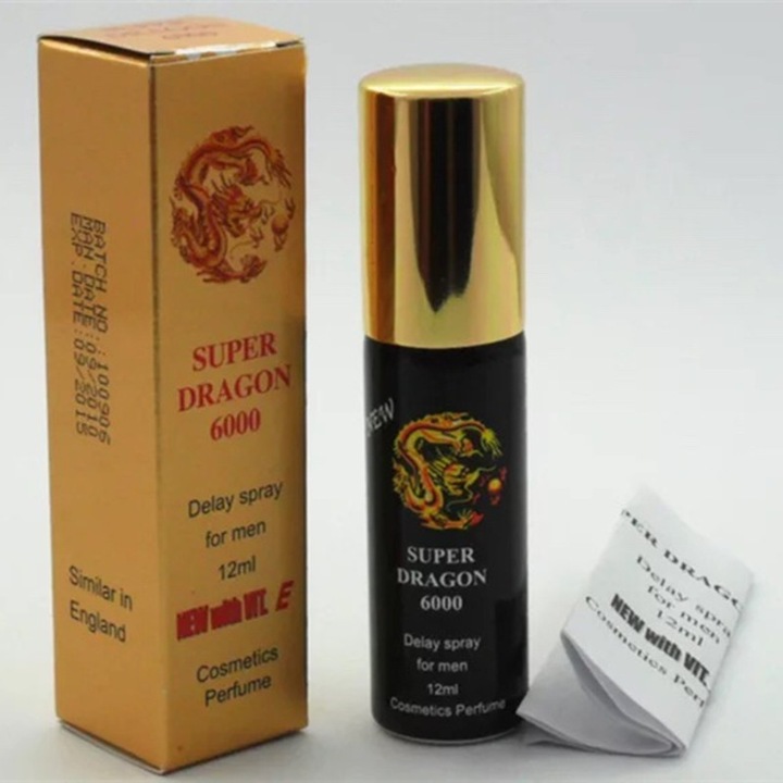 Спрей олио против преждевременна еякулация Super Dragon 6000, 12 мл