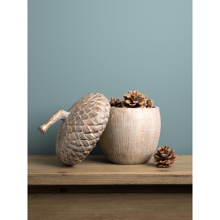 Cutie decorativa in forma de ghinda