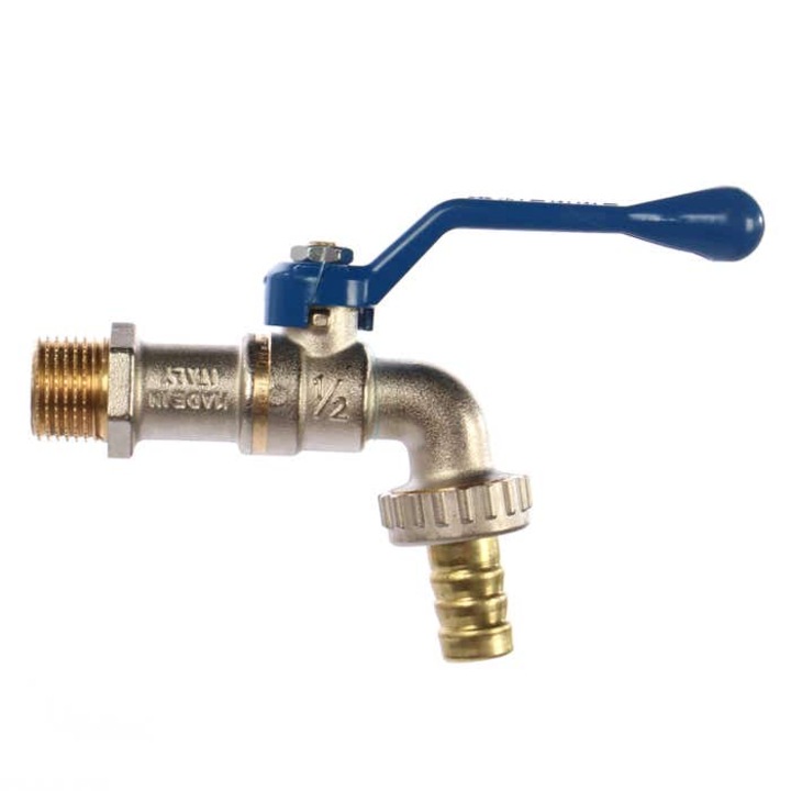 OEM Eolo fagyálló csap 1/2" alumínium fogantyúval, tömlőtartóval