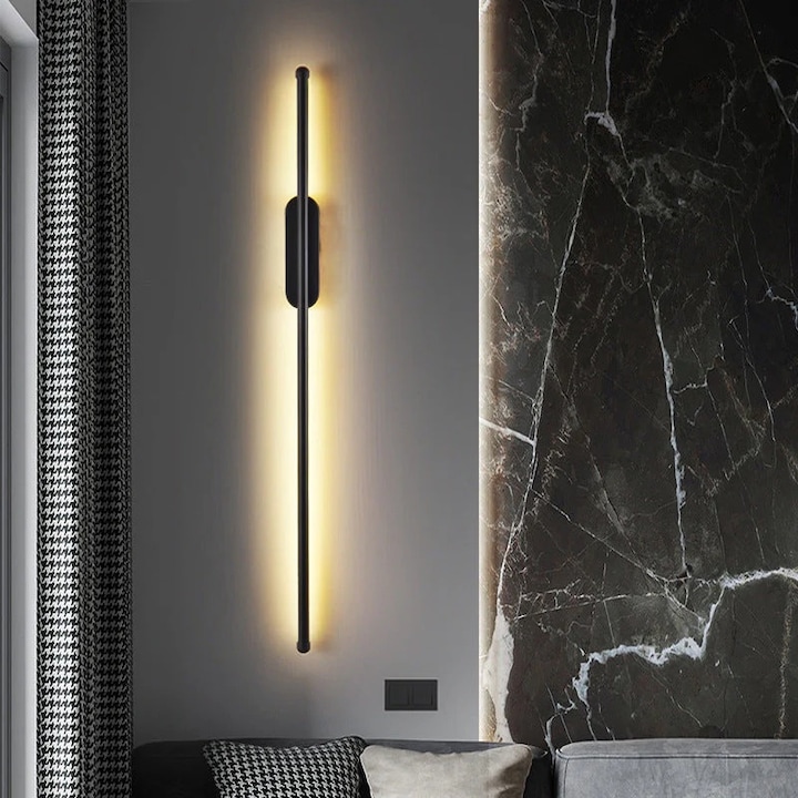 RFAN LED стенна лампа, модел R9155/800, 3 вида светлина, 15W, черна