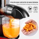 Storcator de Fructe si Legume, Latkon®, Storcator cu Presare la Rece, Sita Inox, 150W, 90-110 RPM, Recipient Suc 700ml, Recipient Pulpa 1000ml, Functie Reverse, Nivel Zgomot 60 dB, Sistem Anti-Alunecare, Protectie Supraincalzire, Storcator Citrice, Rosu