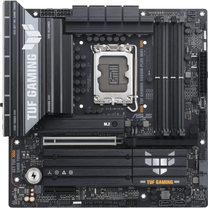 Дънна платка ASUS TUF GAMING B860M-PLUS WIFI, AMD B860, LGA 1851, DDR5, mATX