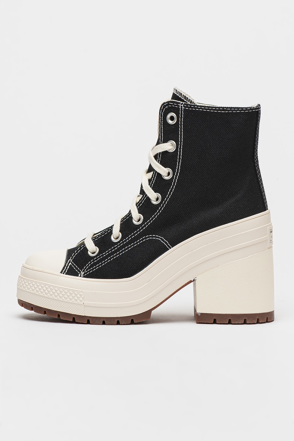 Converse, Tenisi cu toc masiv Chuck 70 De Luxe, Negru, 6.5 - eMAG.ro