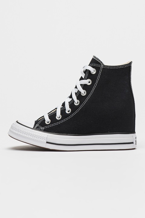 Converse, Pantofi sport wedge All Star Classic, Negru, 8.5