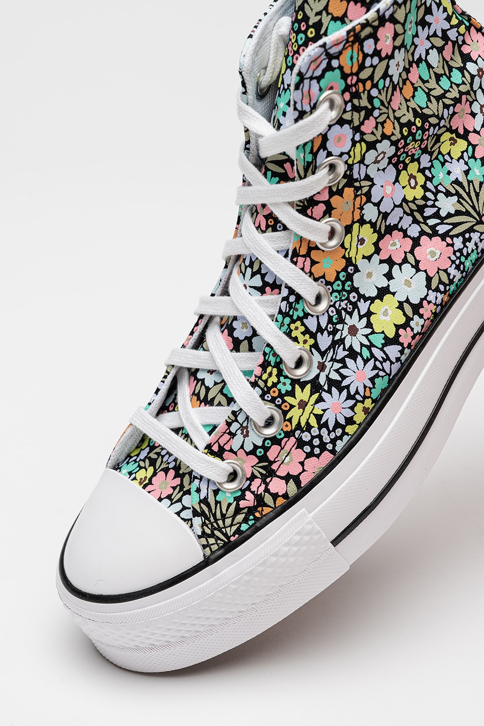 Converse, Tenisi high-cut Lift Allover Florals, Negru