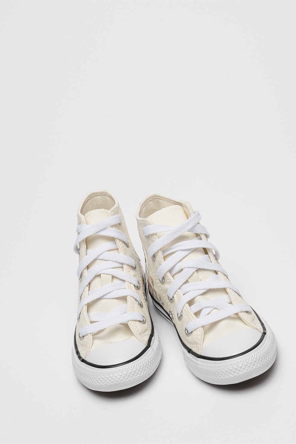 a_ya78♡ Converse, Pantofi sport cu flori Chuck Taylor, Alb, Roz, 37.5 EU