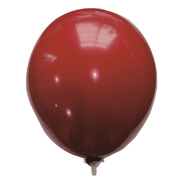 Balon party latex, rosu inchis, negru, 25 cm, 20+20 buc