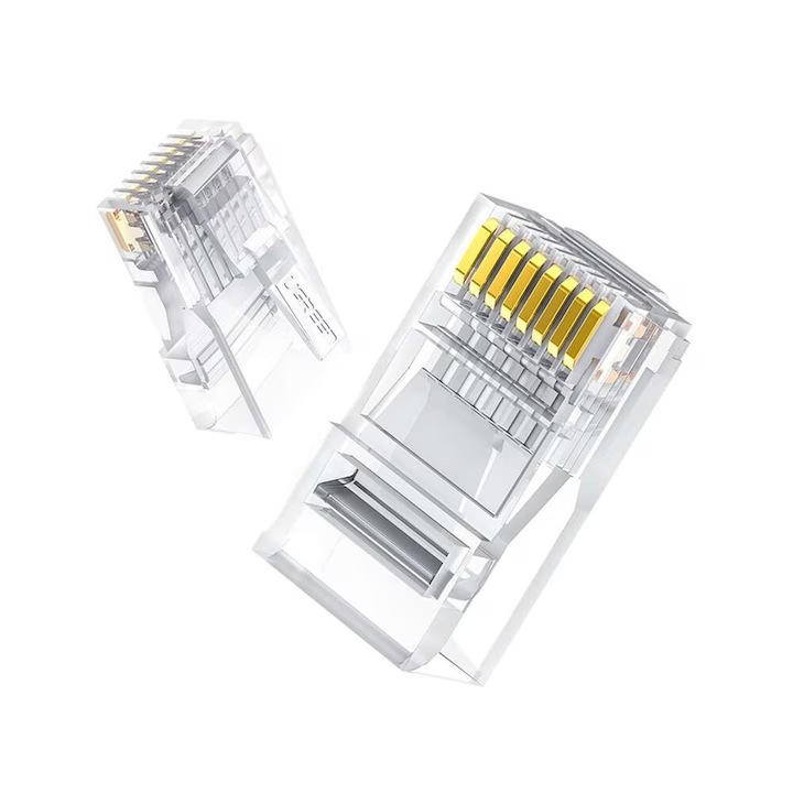 Щепсел Ugreen Premium RJ-45, NW12 за. UTP кабел, Cat6, RJ-45 (T), пластмаса, неекраниран, 50 бр.