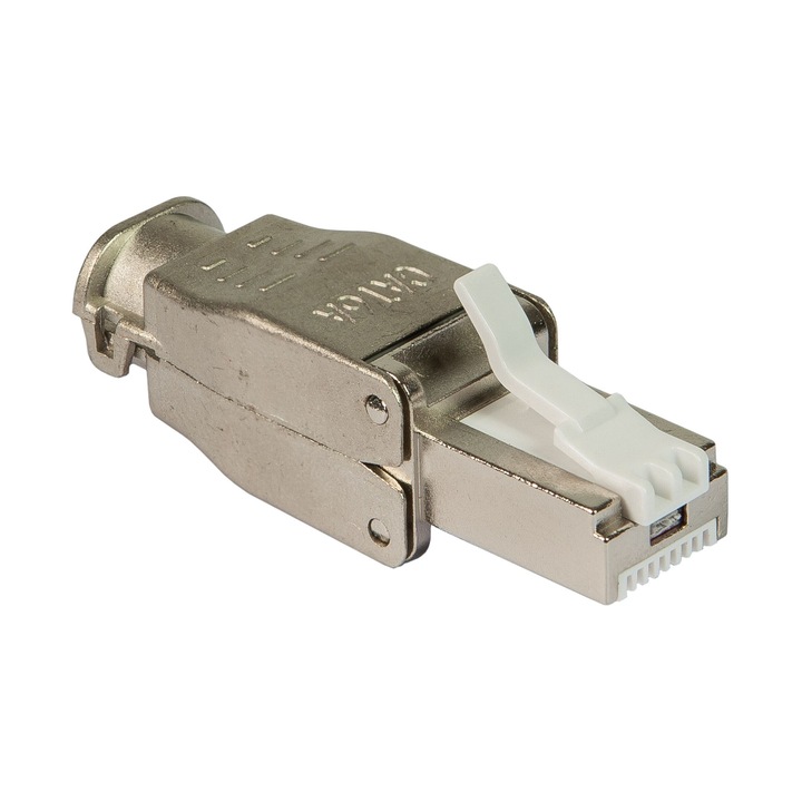 Mufa RJ45, CAT. 6, FTP (ecranata), Autosertizare (toolless), 8(8) Pini, Gama AWG (22-26), Pentru Cablu de Retea, Culoare Argintie, Fanton