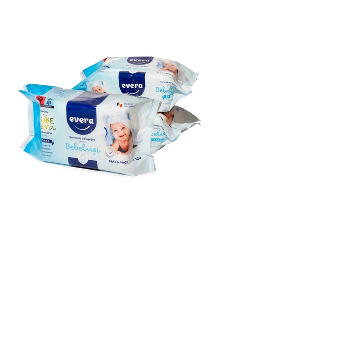 Servetele umede bebelusi EVERA 120 buc