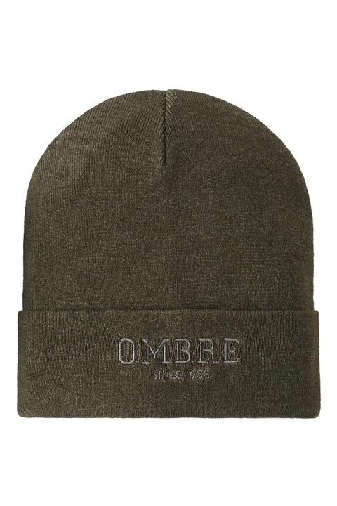 OMBRE, Caciula cu logo brodat, Verde masliniu