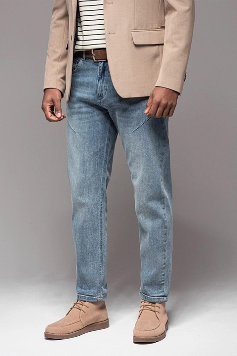 OMBRE, Дънки със стеснен крачол, Светлосин