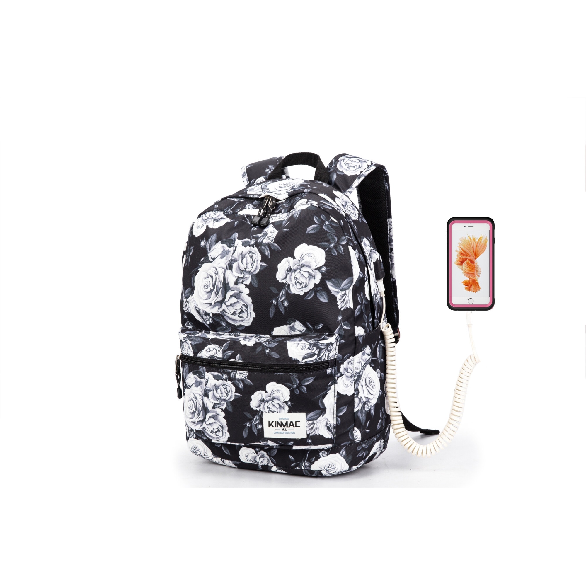 Rucsac Laptop, Kinmac, Grey Rose, 15.6"
