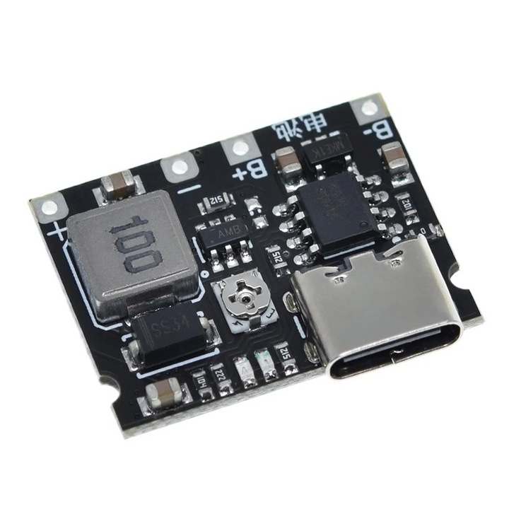 DC-DC повишаващ преобразувател на напрежение от 4,2-6,5 V до 4,2-28 V с USB-C
