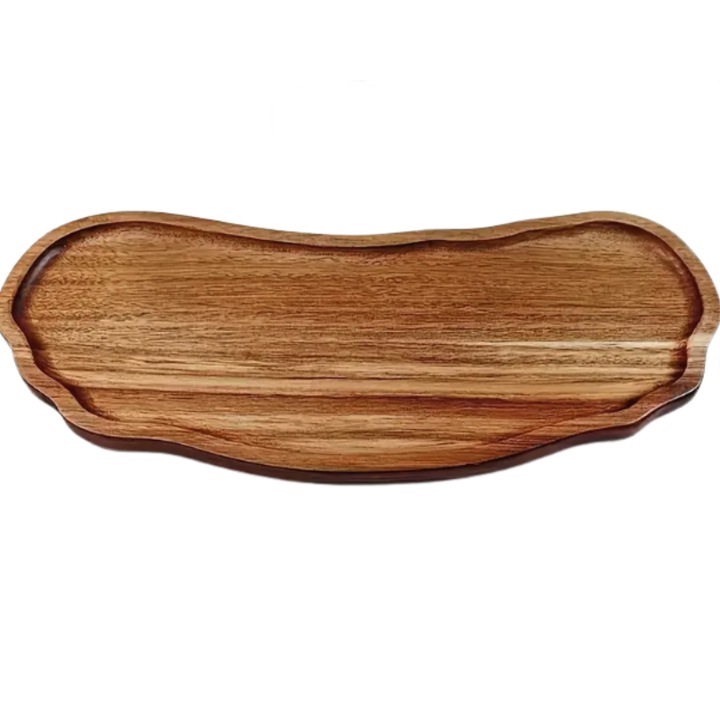 Масивен дървен поднос 29x13x1.5 см, за плато, десерт, закуска, закуски