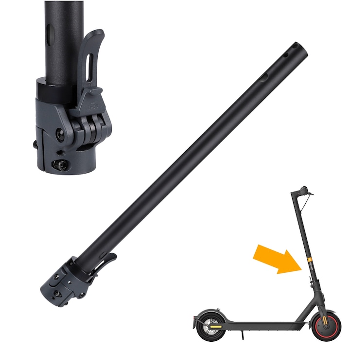 Coloana de directie pliabila V2, INOPARTS, gri inchis, 70cm, pentru scuter electric