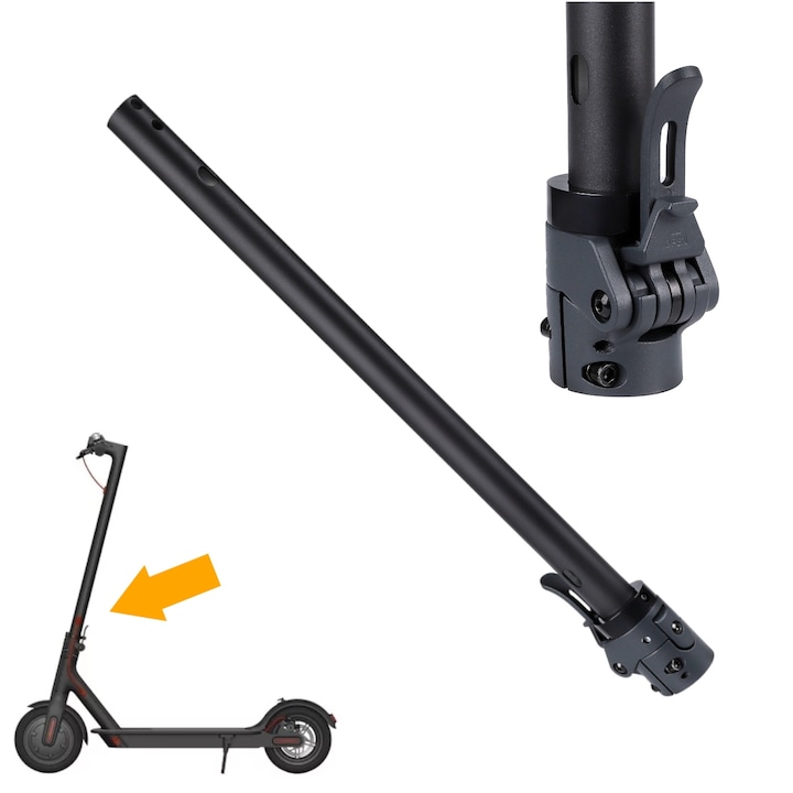 Coloana de directie pliabila V2, INOPARTS, gri inchis, 66cm, pentru scuter electric