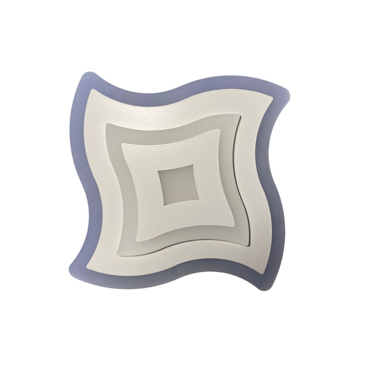 Aplica LED moderna, forma de Stea, 50W, 3250lm, 3 moduri de lumina, design minimalist, 24x24 cm, iluminare pentru orice incapere