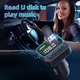 Модулатор на зарядно устройство Smartix, Bluetooth, 3 кабела iOS, Android Type-C, BT 5.0, черен