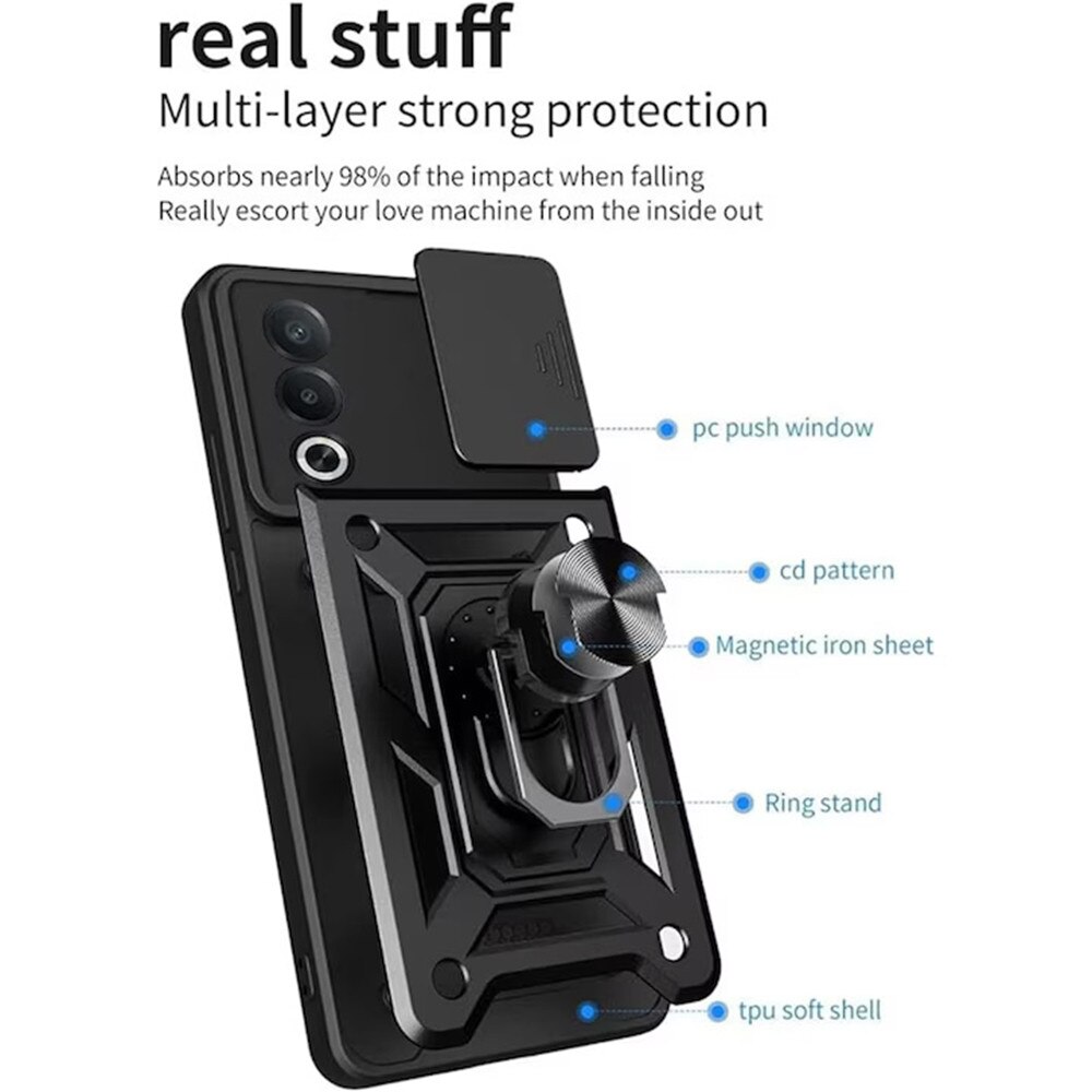 Husa pentru Oppo A80 5G - Techsuit CamShield Series - Black
