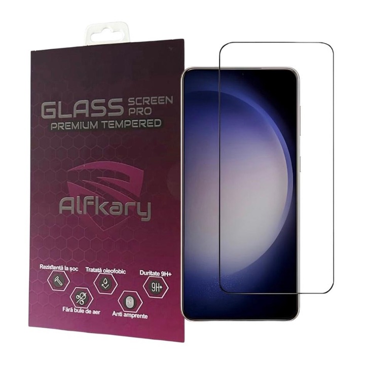 Folie Protectie Sticla securizata compatibila Samsung Galaxy S25 Plus, Acopera tot ecranul, Full Glue