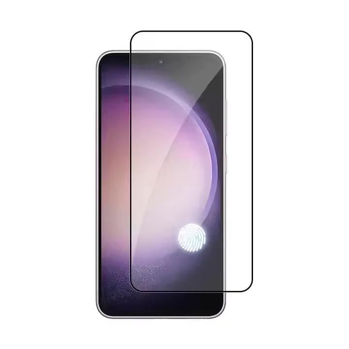 Folie Protectie Sticla securizata Mkpshield, compatibila Samsung Galaxy S23 FE, Full Glue, Ultra HD, Margini Negre