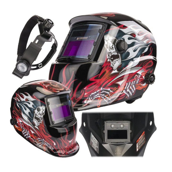 Masca profesionala automata pentru sudura, camp vizual 92 x 42 mm, Powermat