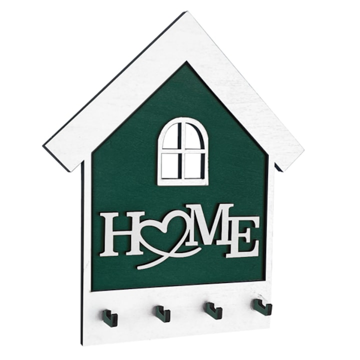 Suport chei, Home, verde, 22x28 cm