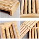 Set 2 aparate de masaj pentru picioare, 10 role, din lemn, 26,5x15x3,5cm