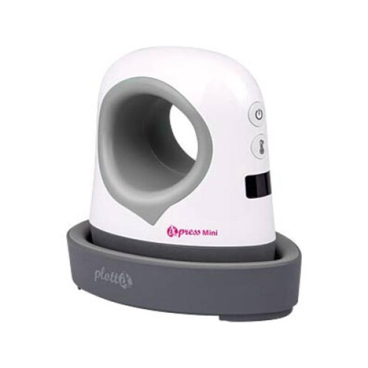 Presa termica plottiX iXpress Mini 2, suprafata de presare conica 6x10 cm, ideala pentru pantofi, sepci, breloc, obiecte mici, afisaj digital, 11 trepte de temperatura de la 100-205C, PL0301009
