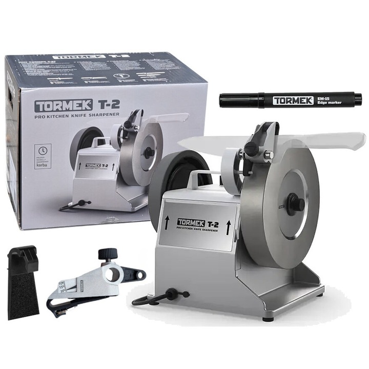 Ascutitoare profesionala pentru cutite, Tormek T-2 Pro, 54 dB, argintiu