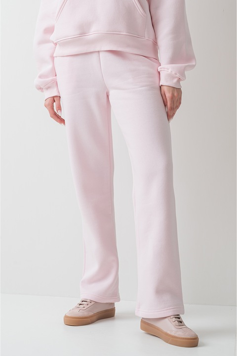 Gina Tricot, Pantaloni drepti de trening cu snur, Roz pal