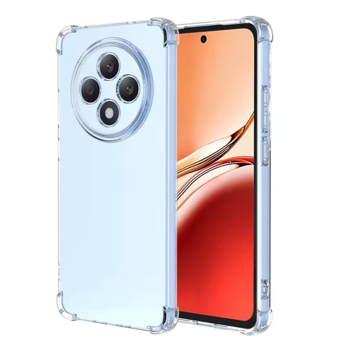 Защитен калъф Mat-Tech, съвместим с Oppo Reno12 F 5G / Reno12 FS 5G, защита на камерата, ъгли против удари, прецизни изрези, устойчивост на удар, прозрачен