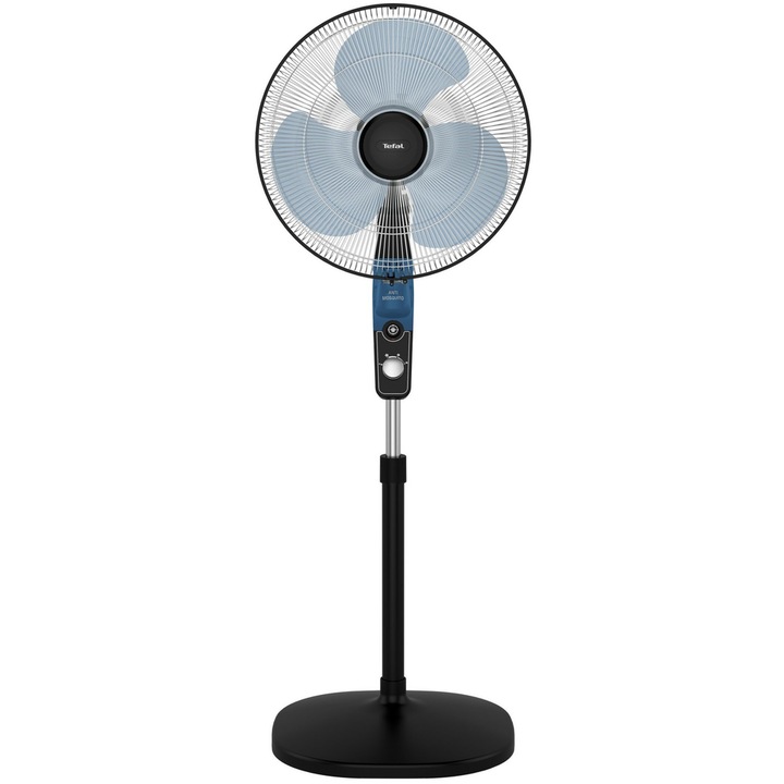 Подов вентилатор Tefal VF4420, 60 W, 3 скорости, Диаметър на перката 40 см Черен