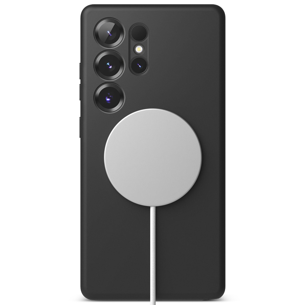 Husa pentru Samsung Galaxy S25 Ultra Ringke - Silicone Magnetic MagSafe - Negru