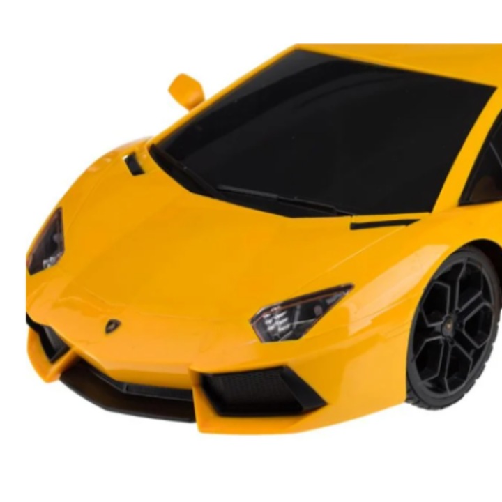 Masina cu Telecomanda Lamborghini Aventator Galben cu Lumini