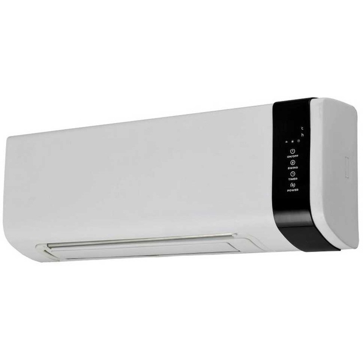 ELIT PTC-21 elektromos fűtőberendezés, 2 teljesítményszint, LCD kijelző, IP22, 2000W, 580x210x122mm, fehér