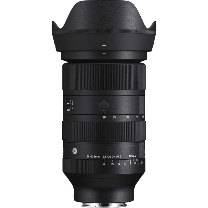 Obiectiv Sigma, 28-105mm, f/2.8 DG DN Art, zoom, f/2.8, 82mm, 87.8x159.9mm, negru
