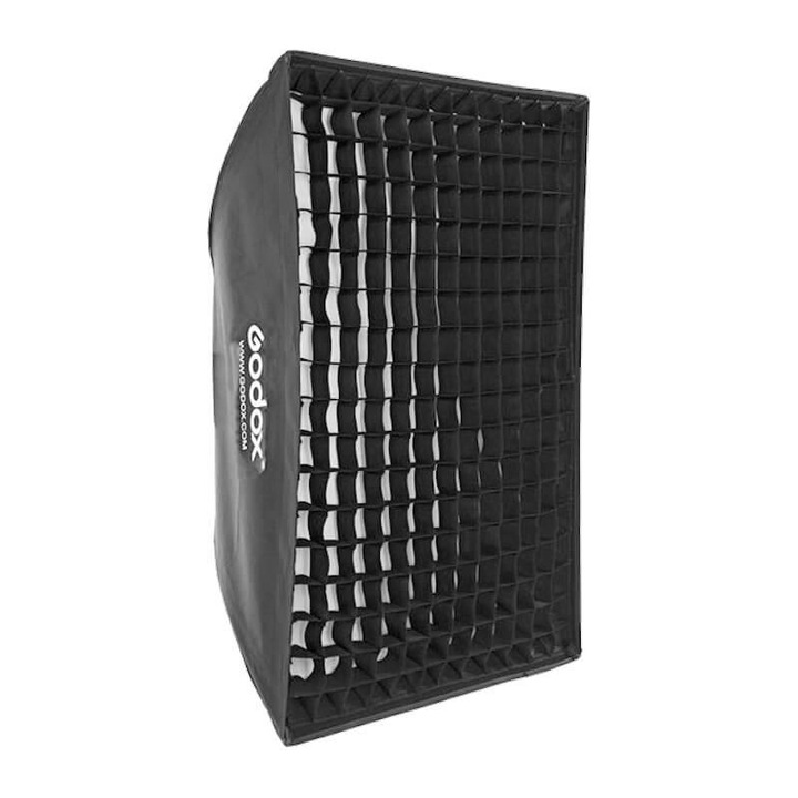 Softbox GODOX SB-GUSW6090, cu retea detasabila, constructie din otel elastic, dimensiuni 60x90cm