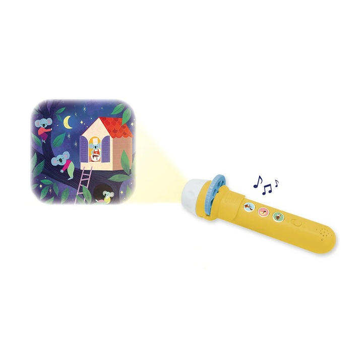 Proiector cu sunete, Janod, Noapte buna, 3 ani+