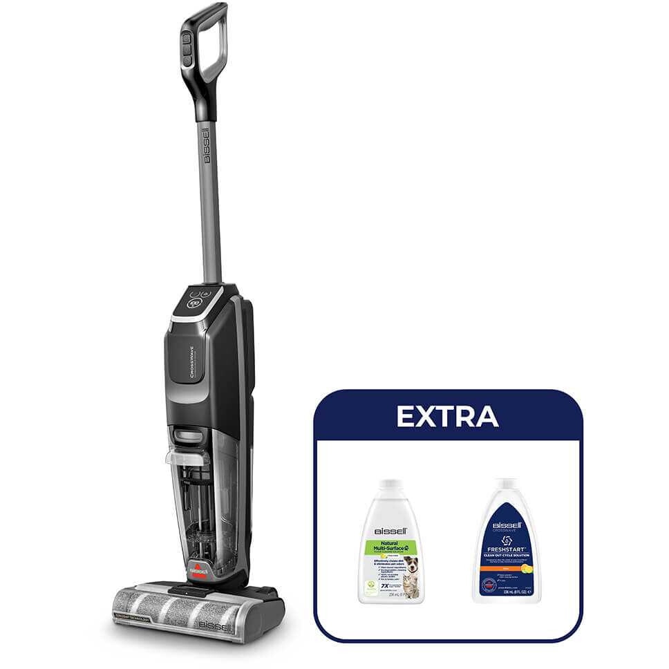 Aspirator cu functie de spalare Bissell CrossWave OmniForce Edge, tehnologie ZeroGap, fara fir, 30 min, 110x27x27cm