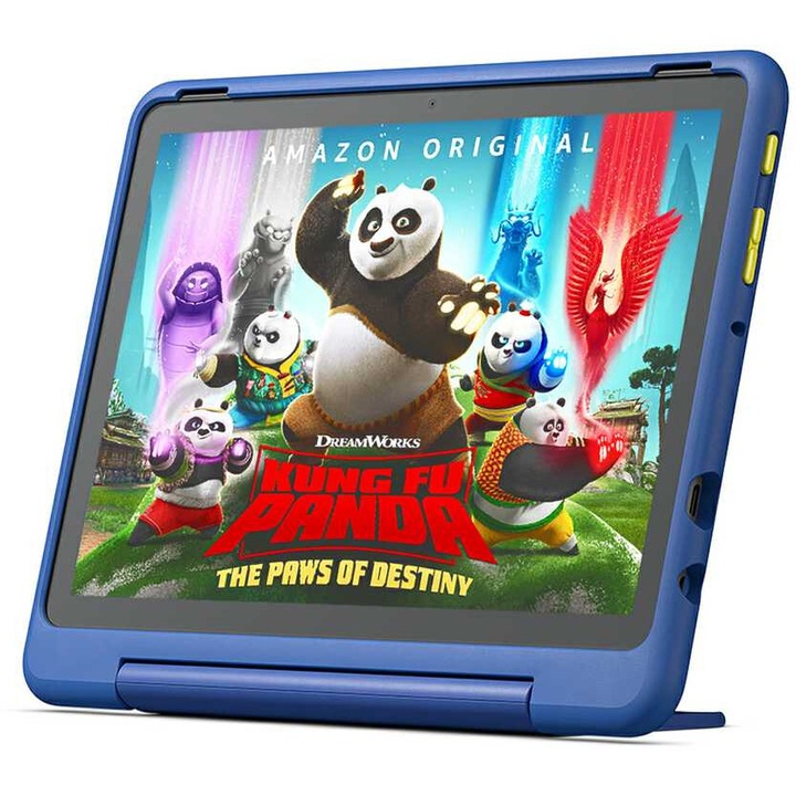 Интерактивен таблет, Amazon, Fire HD 10 Kids Pro (2023), 10,1 инча, 3 GB RAM, издръжлив дизайн, многоцветен