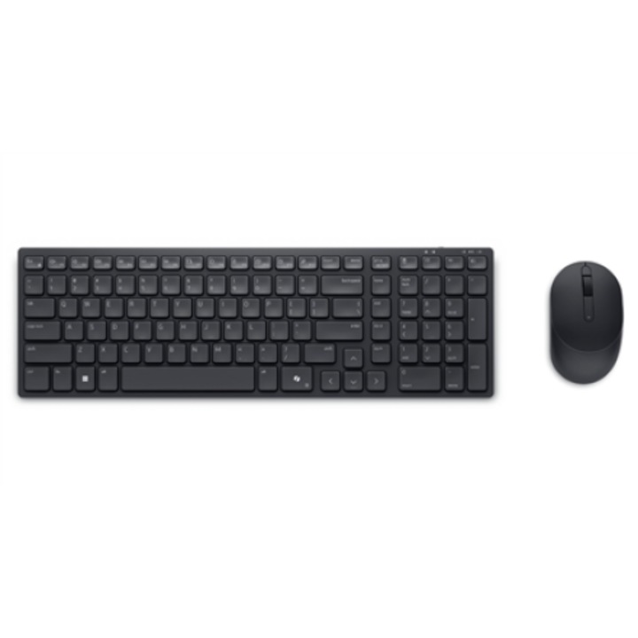Комплект клавиатура и мишка Dell KM555, оптична, 4020 dpi, черна