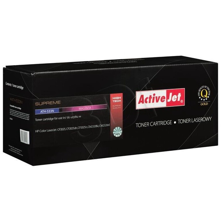Касета за принтер ActiveJet, модел ATH-533N, магента, 2800 страници, комплект