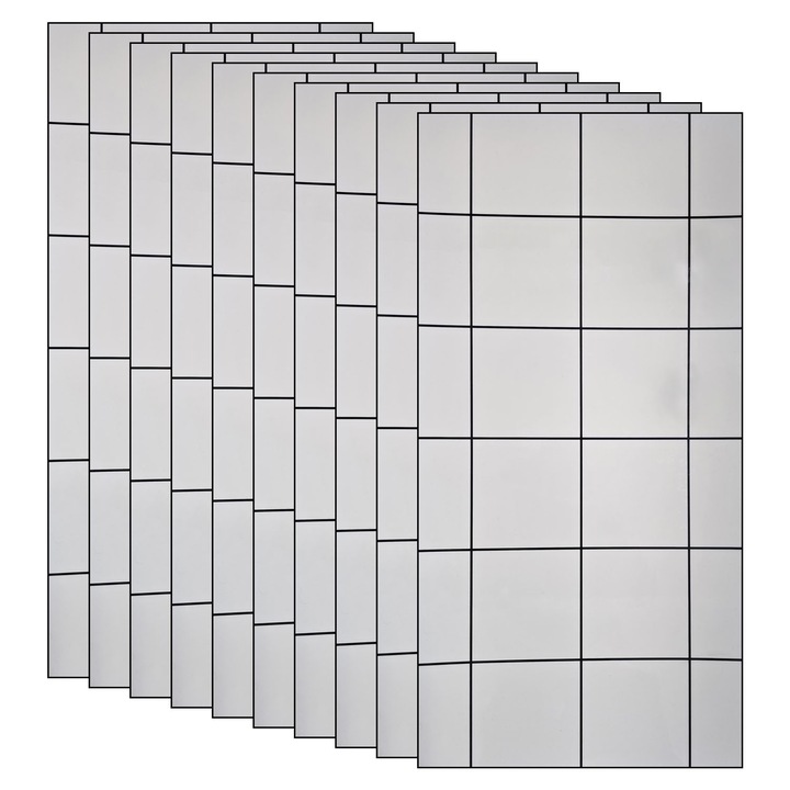 Комплект тапети NEXTLY, Самозалепващи се, Имитация на мрамор, Водоустойчиви, Регулируеми, Здраво лепило, Лесни за поставяне, Покривна площ 1,8 кв.м, 30x60 см, 2 мм дебелина P8810, 10 бр