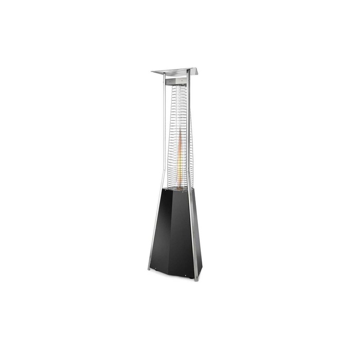 Kaliente M gázfűtő, antracit, 590x610x2200mm, mobil, 8-10,2kW