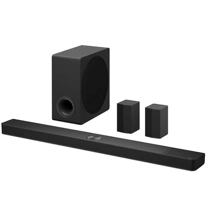 Саундбар, LG, 570 W, Bluetooth, WiFi, 1200 x 63 x 135 mm, черен