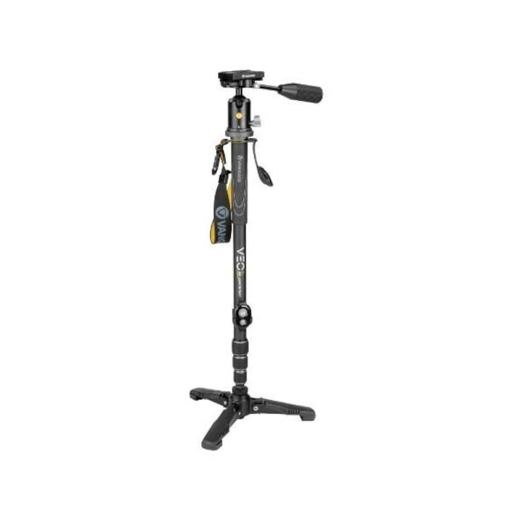 Monopod din aluminiu Vanguard VEO 2S AM-234TBP50T, 4 sectiuni, capacitate 8 kg, cu cap rotativ VEO BP-50T, 60 cm