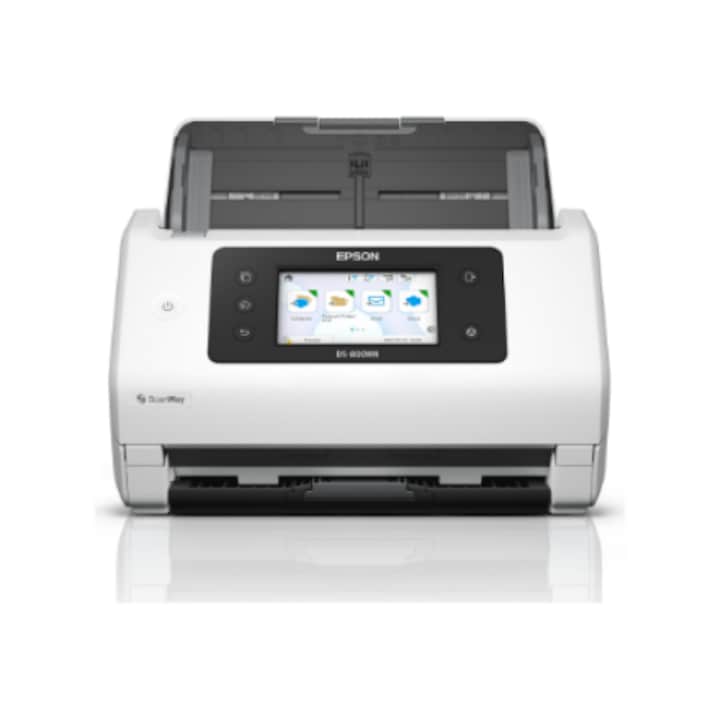 Scanner EPSON DS-800WN, 50 ppm, A4, alb si negru, 21,7x29,6x21,2 cm, set complet